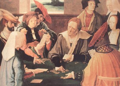 Lucas van Leyden The Card Players (nn03) oil painting picture